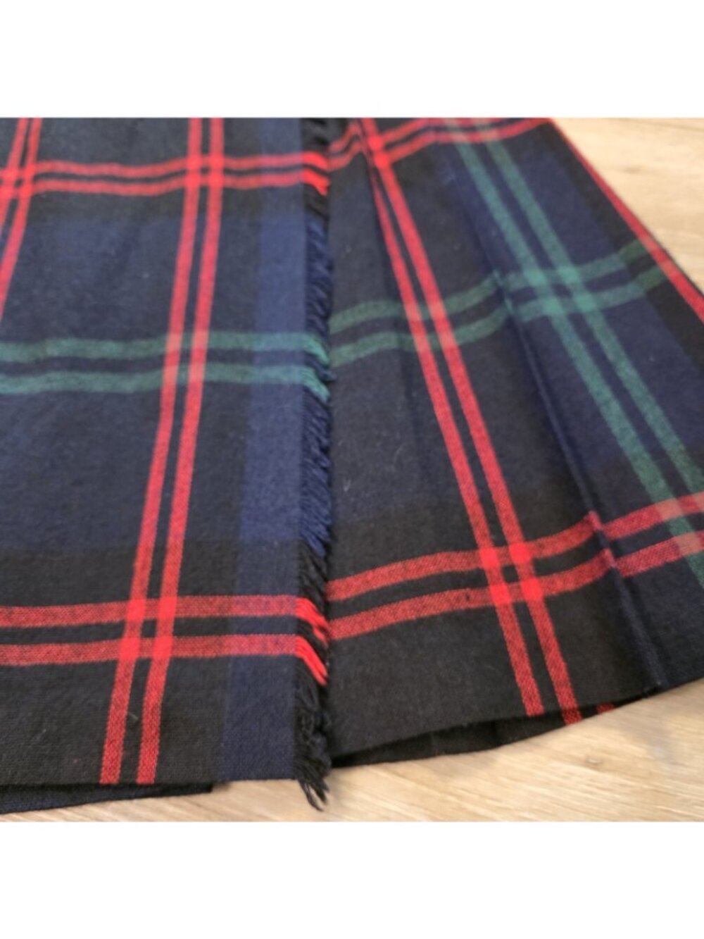 Vtg 60's Peerless Boston Plaid Skirt Preppy School Pleated Union Made READ Sz00 - Picture 4 of 10